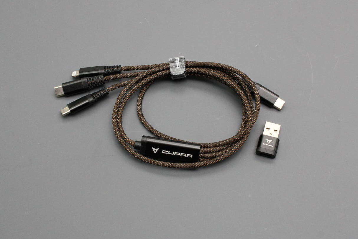 CUPRA accessory 3-in-1 USB-C charging cable 000051444AT