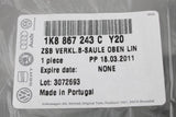 VW Scirocco 2009-18 B-pillar trim left upper (Pearl Grey) 1K8867243C Y20