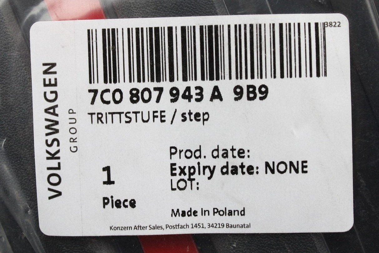 VW Crafter 2017-on front bumper step insert (left) 7C0807943A 9B9
