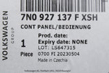 VW Sharan 2011-2023 SEAT Alhambra interior control panel 7N0927137F XSH