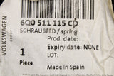 VW Polo 9N3 6R 6C Audi A1 11-18 coil spring (rear) 6Q0511115CD