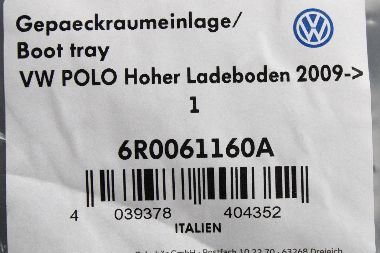VW Polo GTI 6R 6C 10-17 boot compartment liner variable floor 6R0061160A