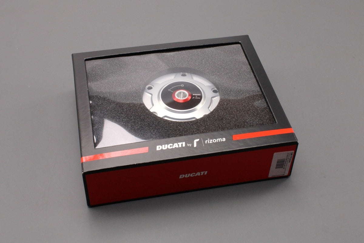 Ducati Panigale V4 Rimoza aluminium fuel tank cap 97780051BB, view 1