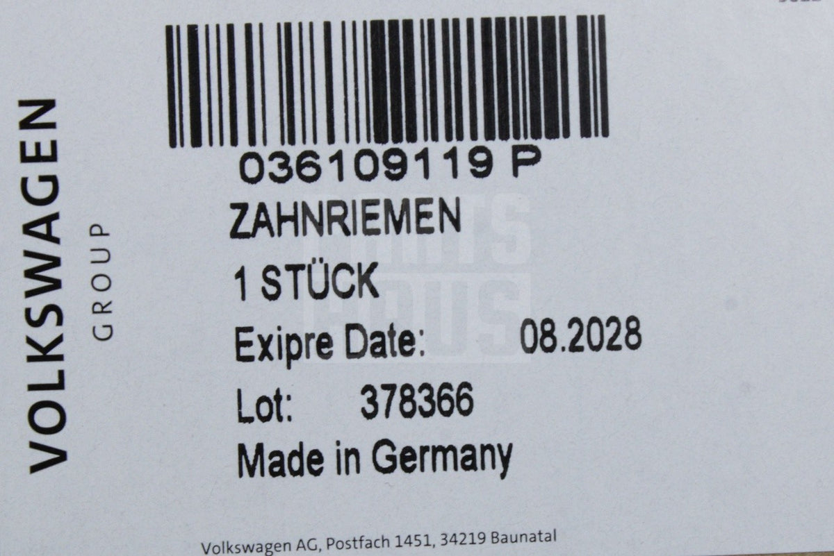 VW Golf Polo Skoda SEAT 1.4 1.6 FSI cambelt timing belt kit 036198119E