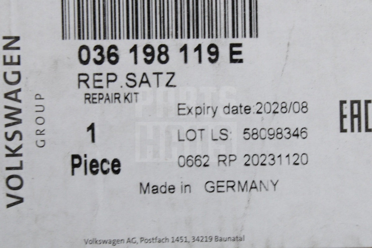 VW Golf Polo Skoda SEAT 1.4 1.6 FSI cambelt timing belt kit 036198119E