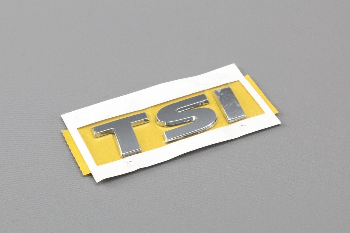 VW Golf MK7 MK7.5 Caddy rear TSI lettering badge chrome 5G0853675 2ZZ