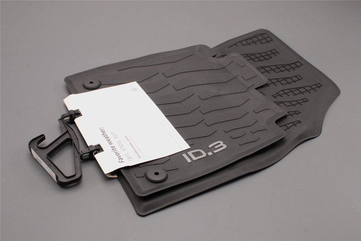 Genuine VW ID.3 2020-on front rubber floor mats RHD 10C061502 82V