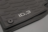 Genuine VW ID.3 2020-on front rubber floor mats RHD 10C061502 82V