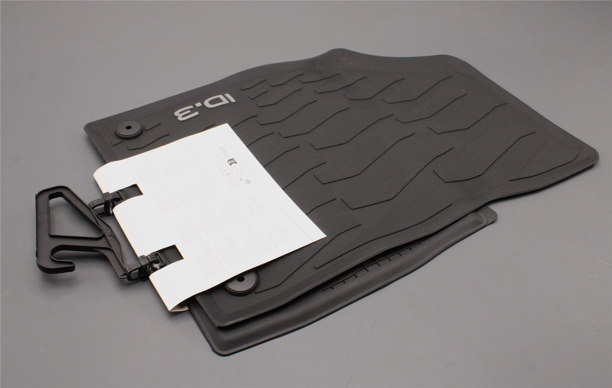 Genuine VW ID.3 2020-on front rubber floor mats RHD 10C061502 82V
