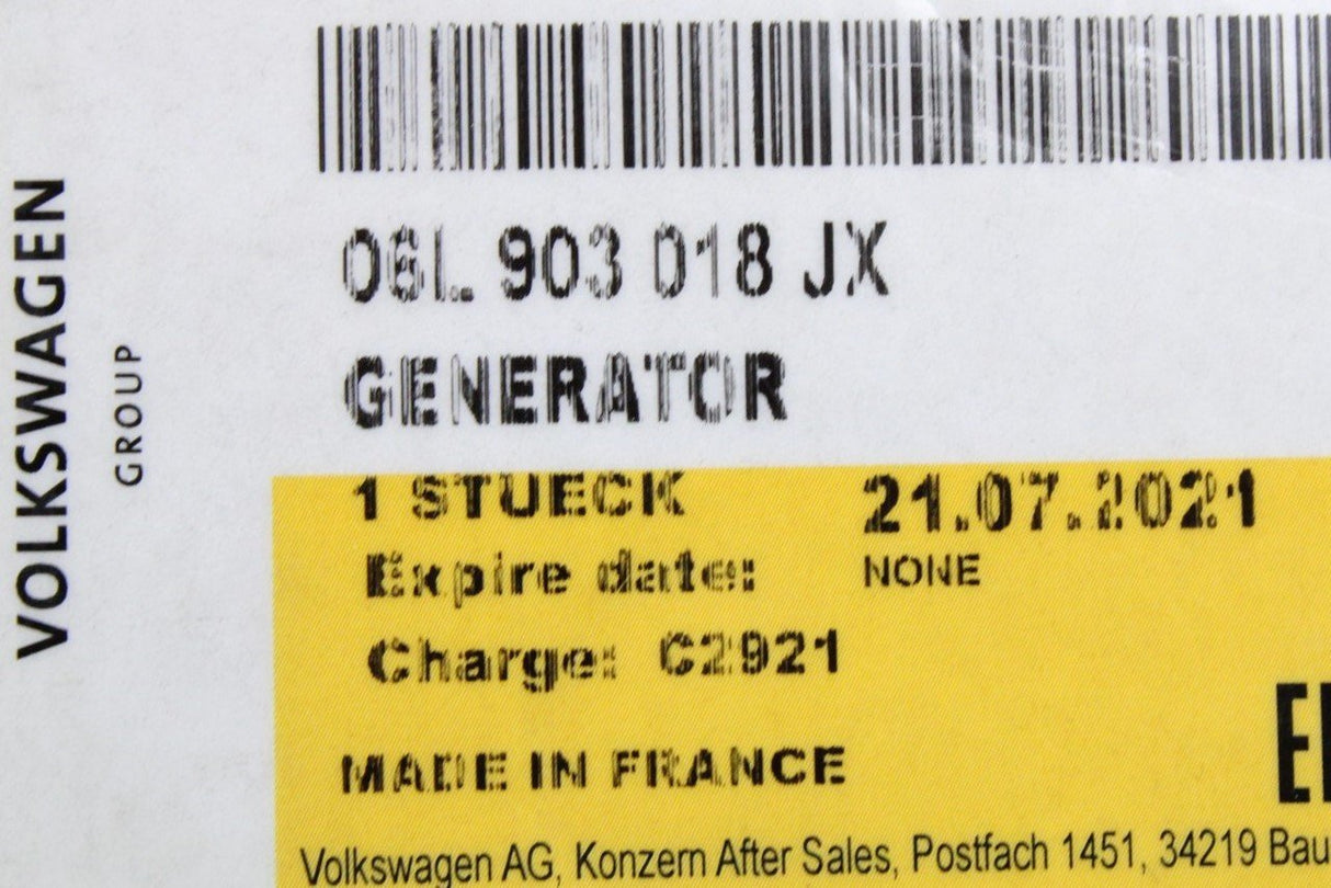Audi A4 A5 A6 A7 Q5 petrol 2.0 TSI alternator (110-180A) 06L903018JX
