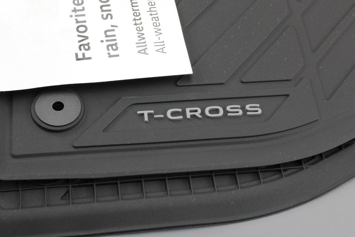 VW T-Cross 2019-on rubber floor mats set RHD (front) 2GN061502 82V