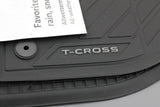 VW T-Cross 2019-on rubber floor mats set RHD (front) 2GN061502 82V