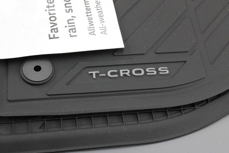VW T-Cross 2019-on rubber floor mats set RHD (front) 2GN061502 82V
