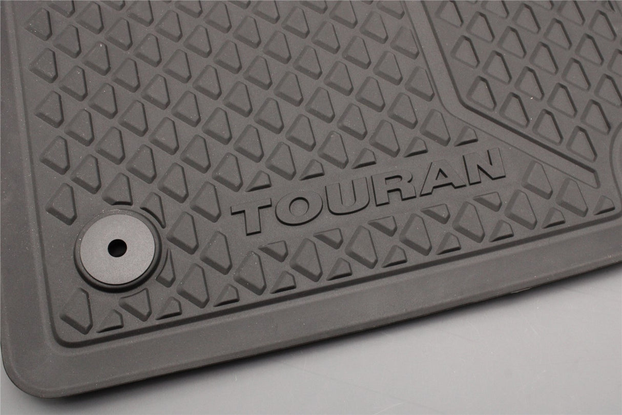 Genuine VW Touran 2016-on front rubber floor mats RHD 5QC061502 82V