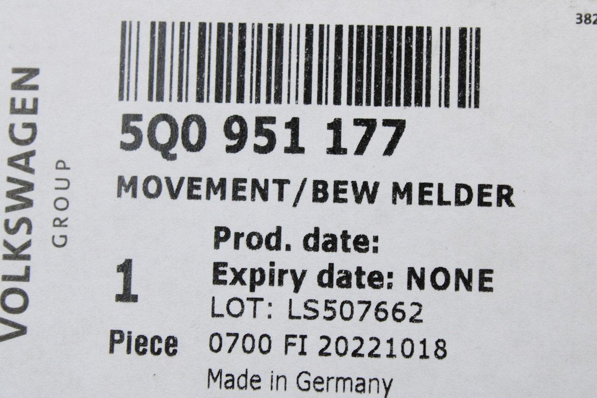 Audi A1 A3 RS4 RSQ3 Skoda SEAT Arona interior motion sensor 5Q0951177