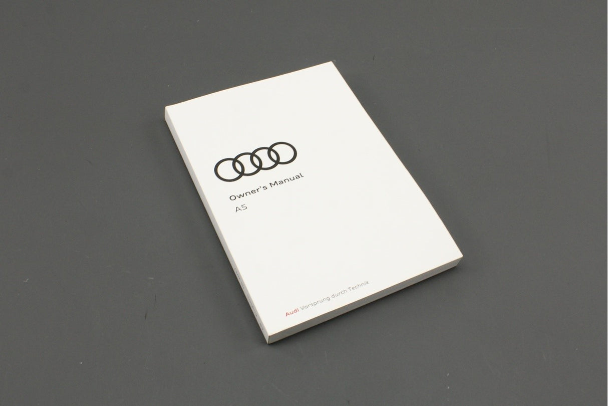 Audi A5 2017 owners manual hand book 8W6012720AE