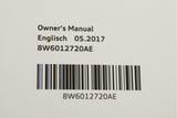 Audi A5 2017 owners manual hand book 8W6012720AE