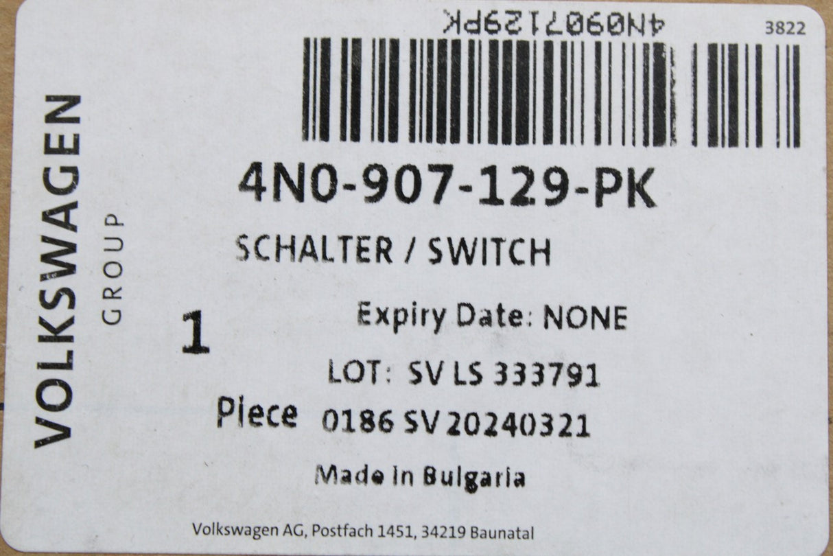 Audi A4 RS4 A5 RS5 A7 RS7 A8 indicator wiper control stalks 4N0907129PK