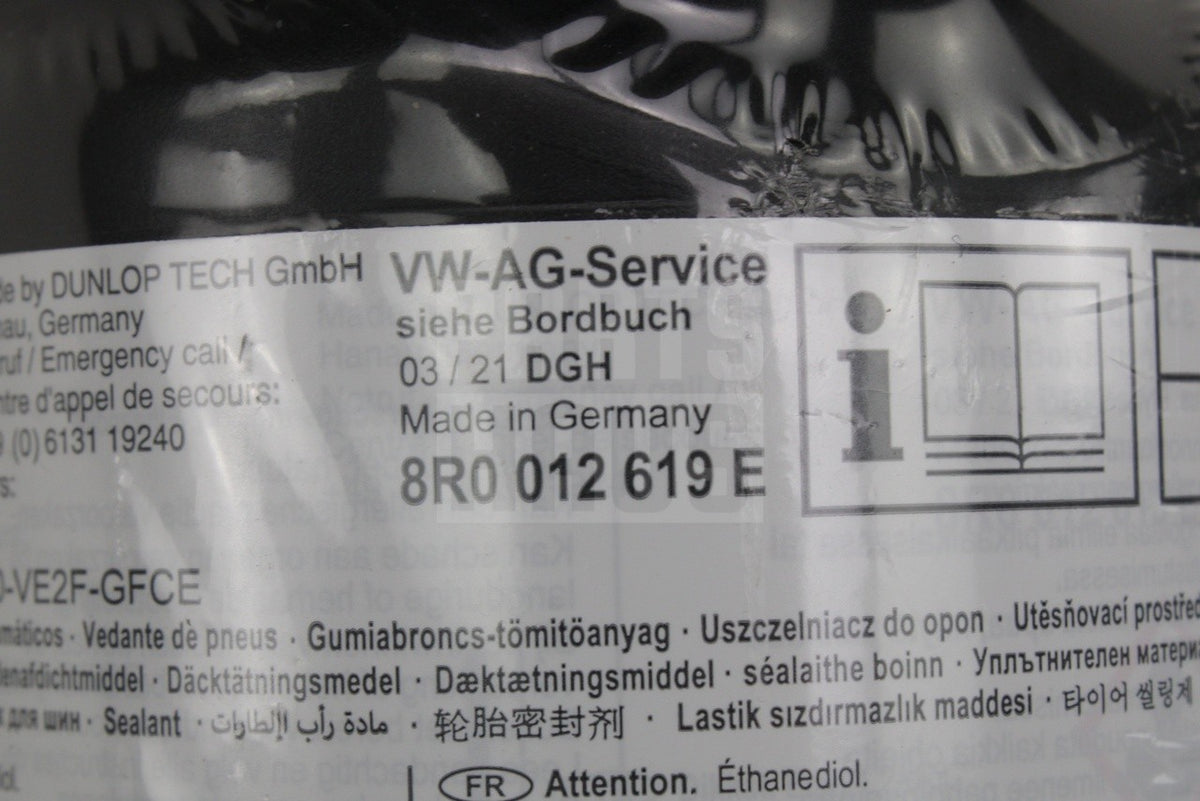 Audi 2016-on emergency tyre repair sealant (620ml) 8R0012619E