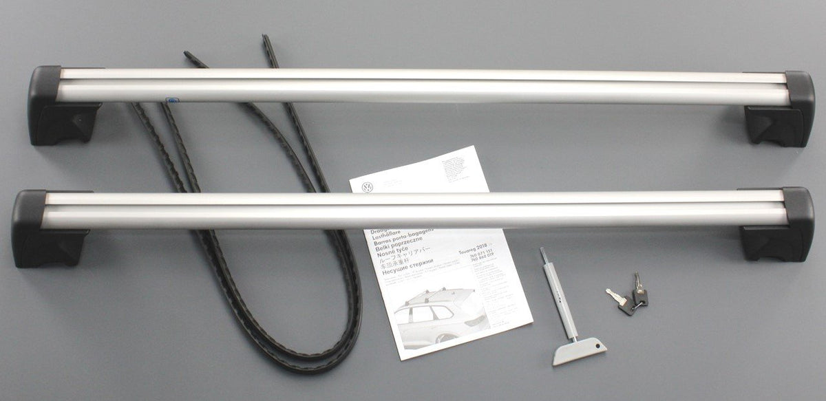 VW Touareg 2018-On accessory aero roof bars for roof rails 760071151, view 1