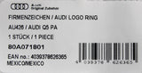 Audi Q5 2018-on Audi rings emblem (front) 80A071801