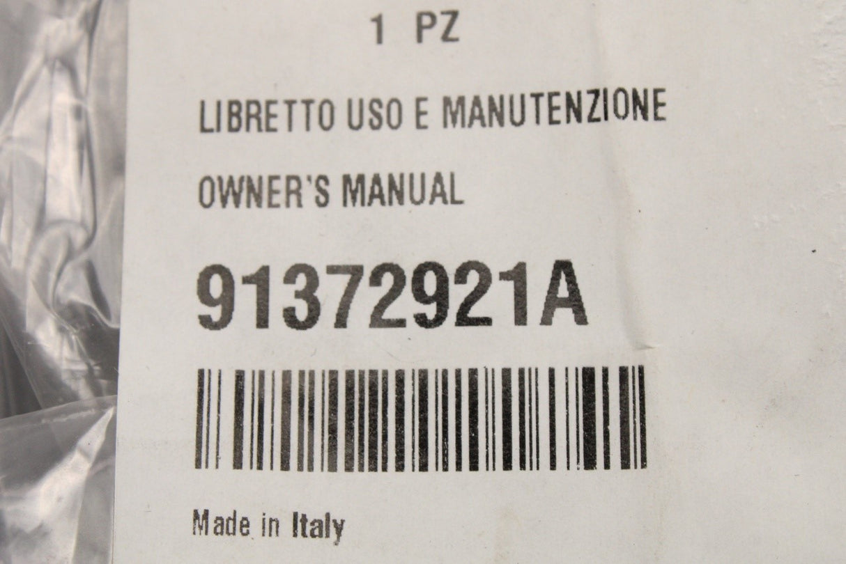 Ducati 1299 Panigale S ABS 2016 owners manual 91372921A