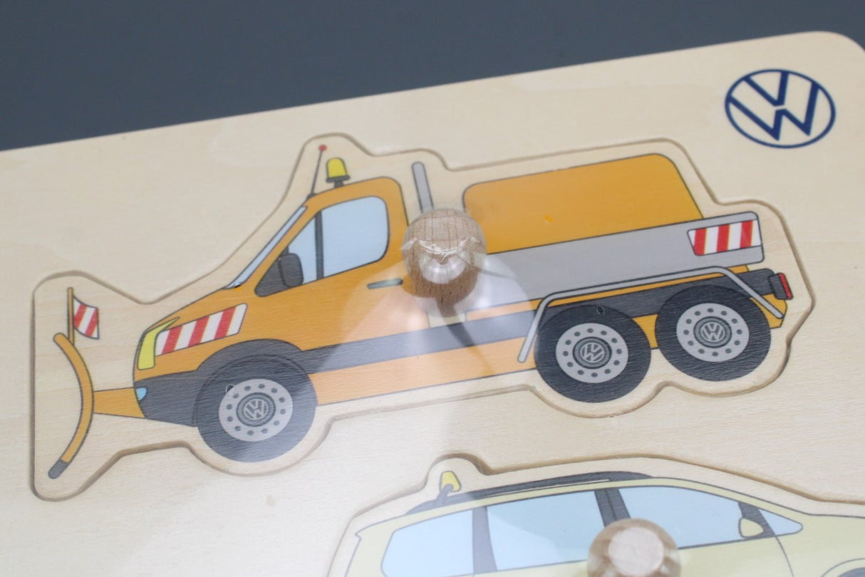 VW Volkswagen kids wooden puzzle vehicle game 1H9087528A