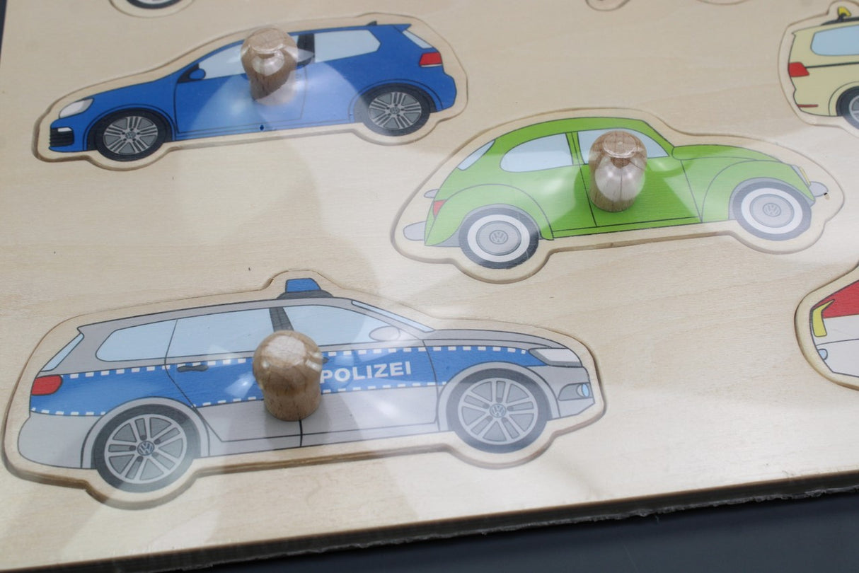VW Volkswagen kids wooden puzzle vehicle game 1H9087528A