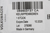 Audi A4 A5 A6 A7 A8 Q5 Q7 Q8 3.0 TDI alternator poly v-belt 059903137CA