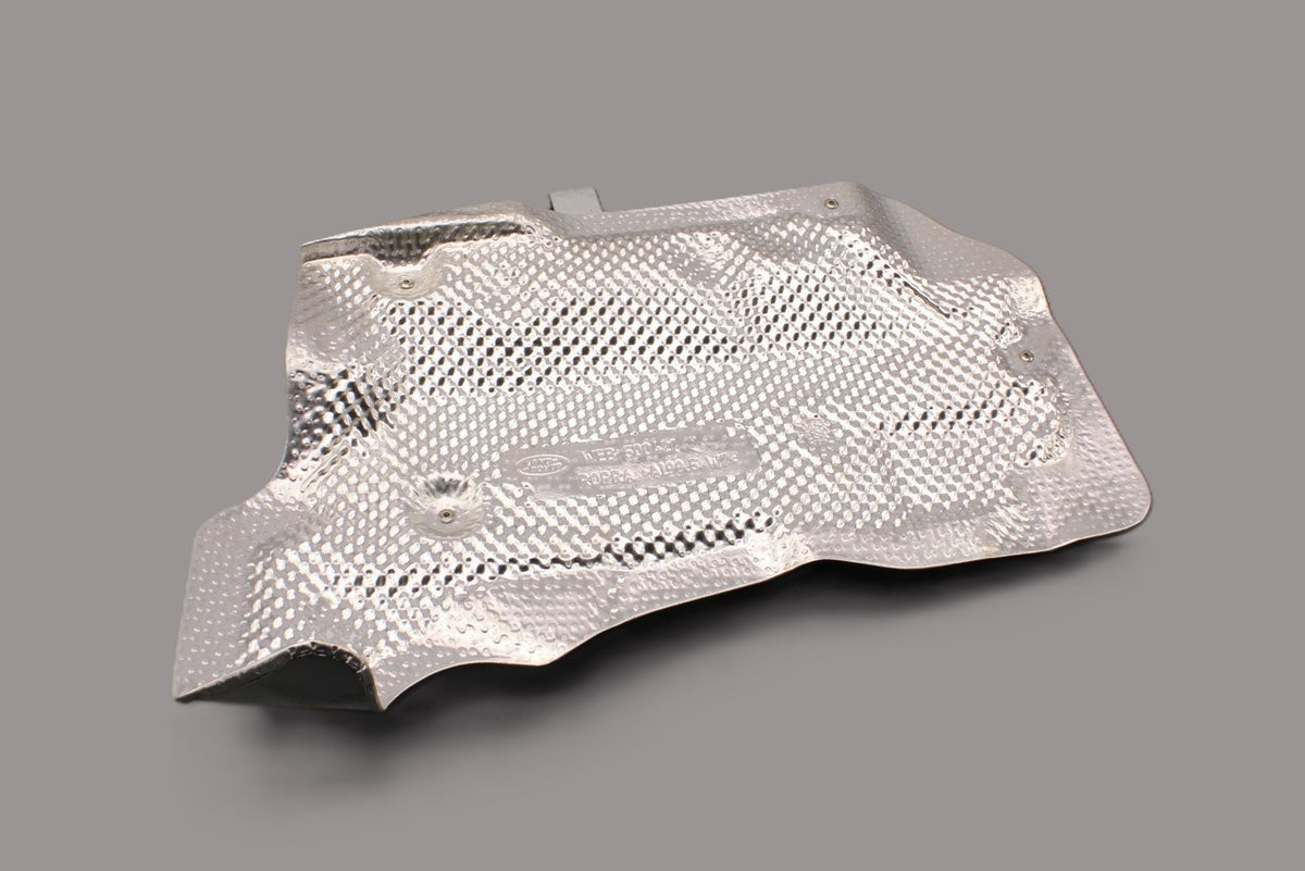 Land Rover Discovery 3 Range Rover exhaust heat shield (left) WEB500421, view 1