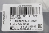 VW Passat Saloon B8 2015-2021 Rear outer door seal (Left) 3G5839701B 5AP