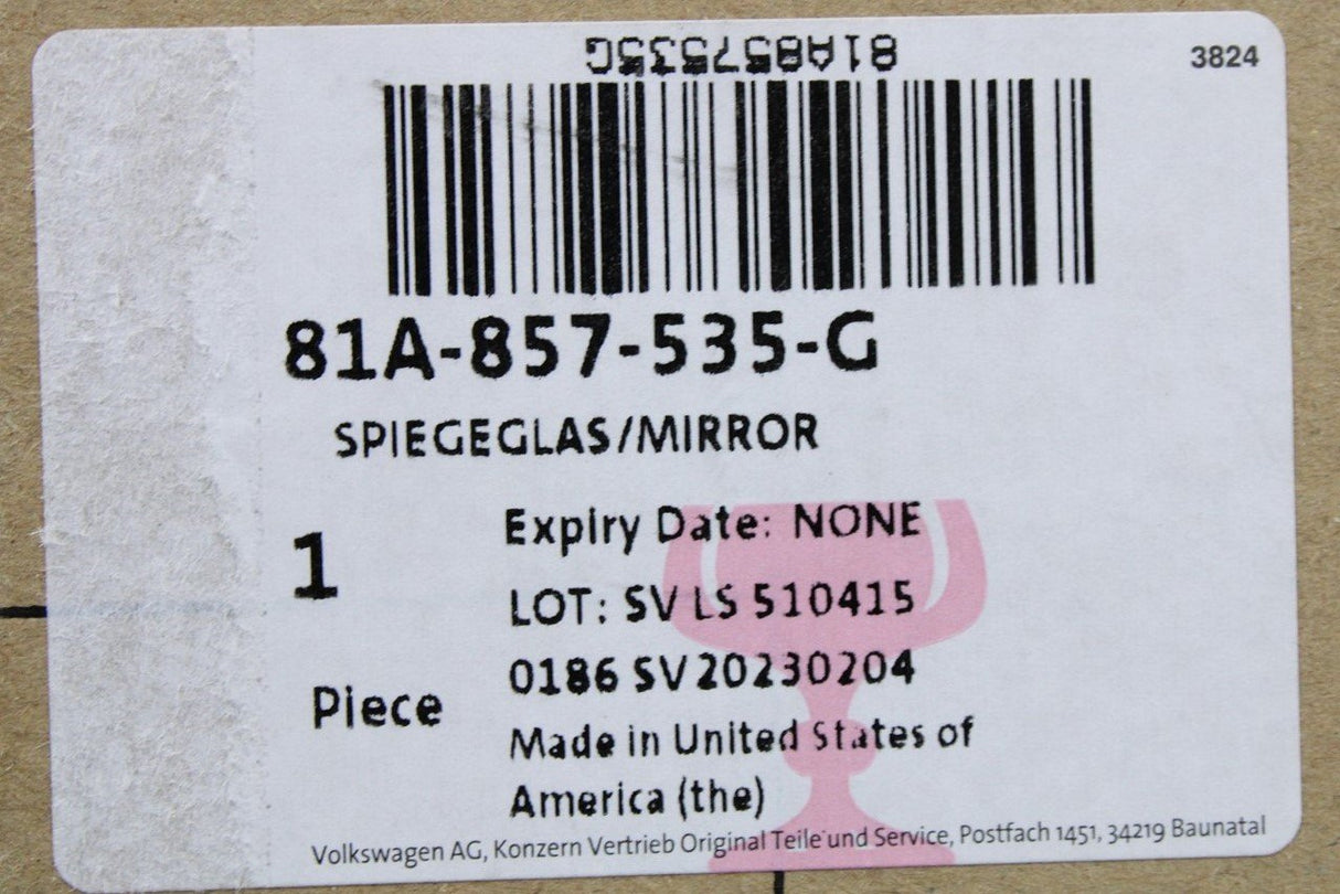 Audi Q2 17-on Q3 19-on auto dimming wing mirror glass (left) 81A857535G
