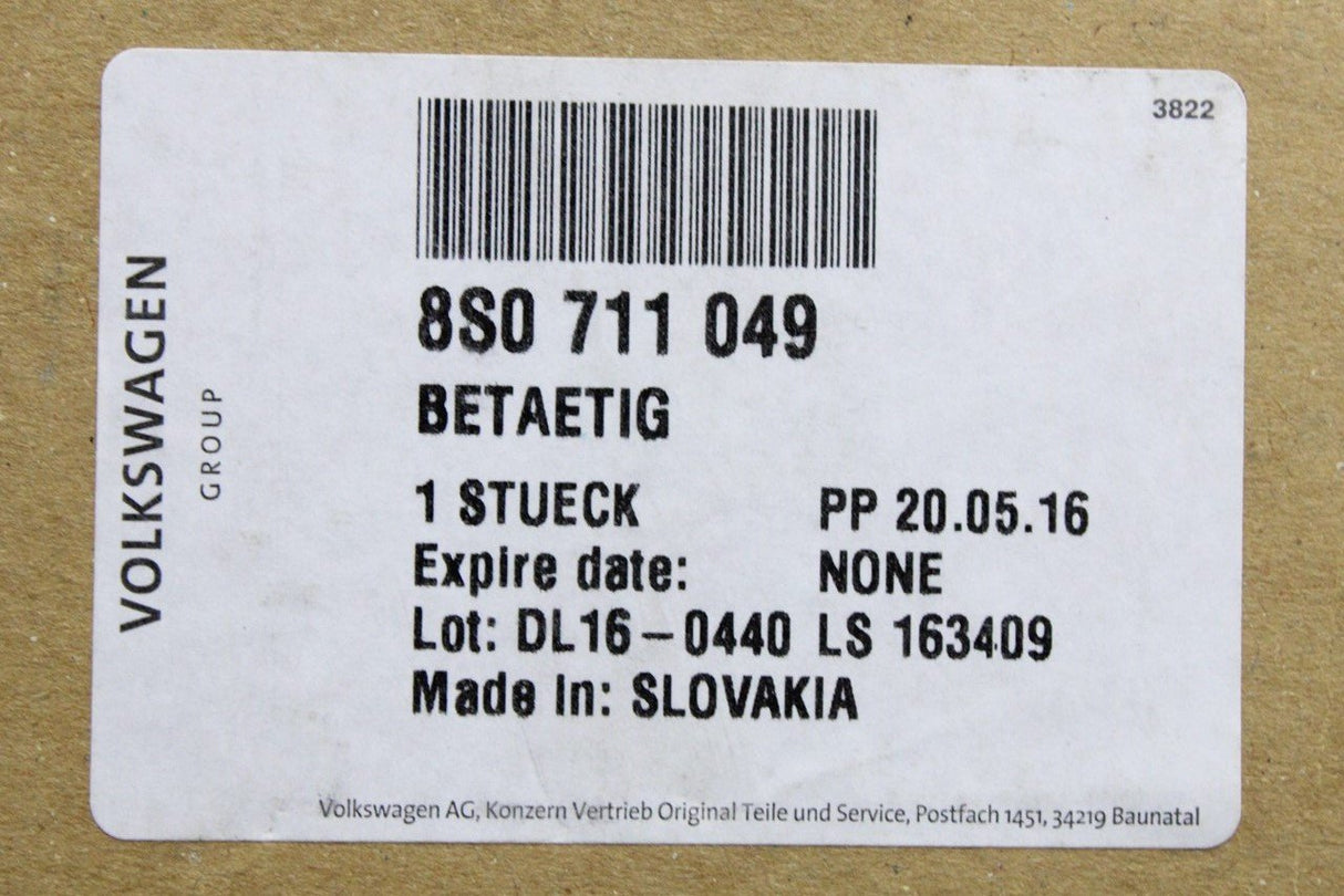 Audi TT / TTS 15-on gear selector mechanism (6-speed manual) 8S0711049
