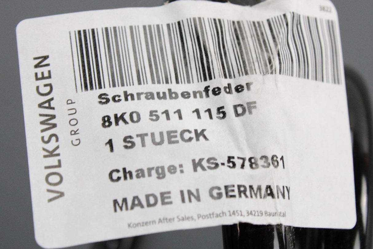 Audi A4 S4 A5 S5 A6 S6 A7 2008-2018 coil spring (rear) 8K0511115DF