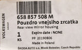 Skoda Scala Kamiq 2019-on RHD wing mirror housing (right) 658857508M