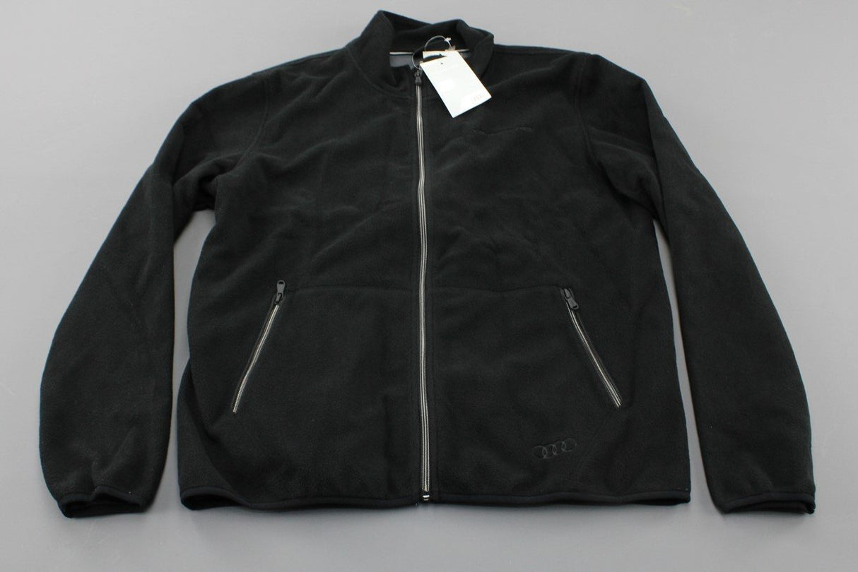 Audi Quattro Men's fleece jacket Black (XLarge) 3131700605