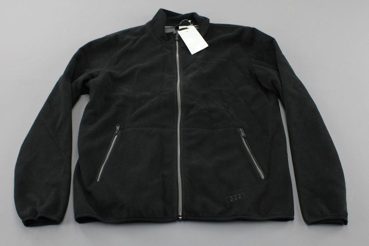 Audi Quattro Men's fleece jacket Black (Large) 3131700604, view 1