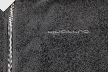 Audi Quattro Men's fleece jacket Black (Large) 3131700604