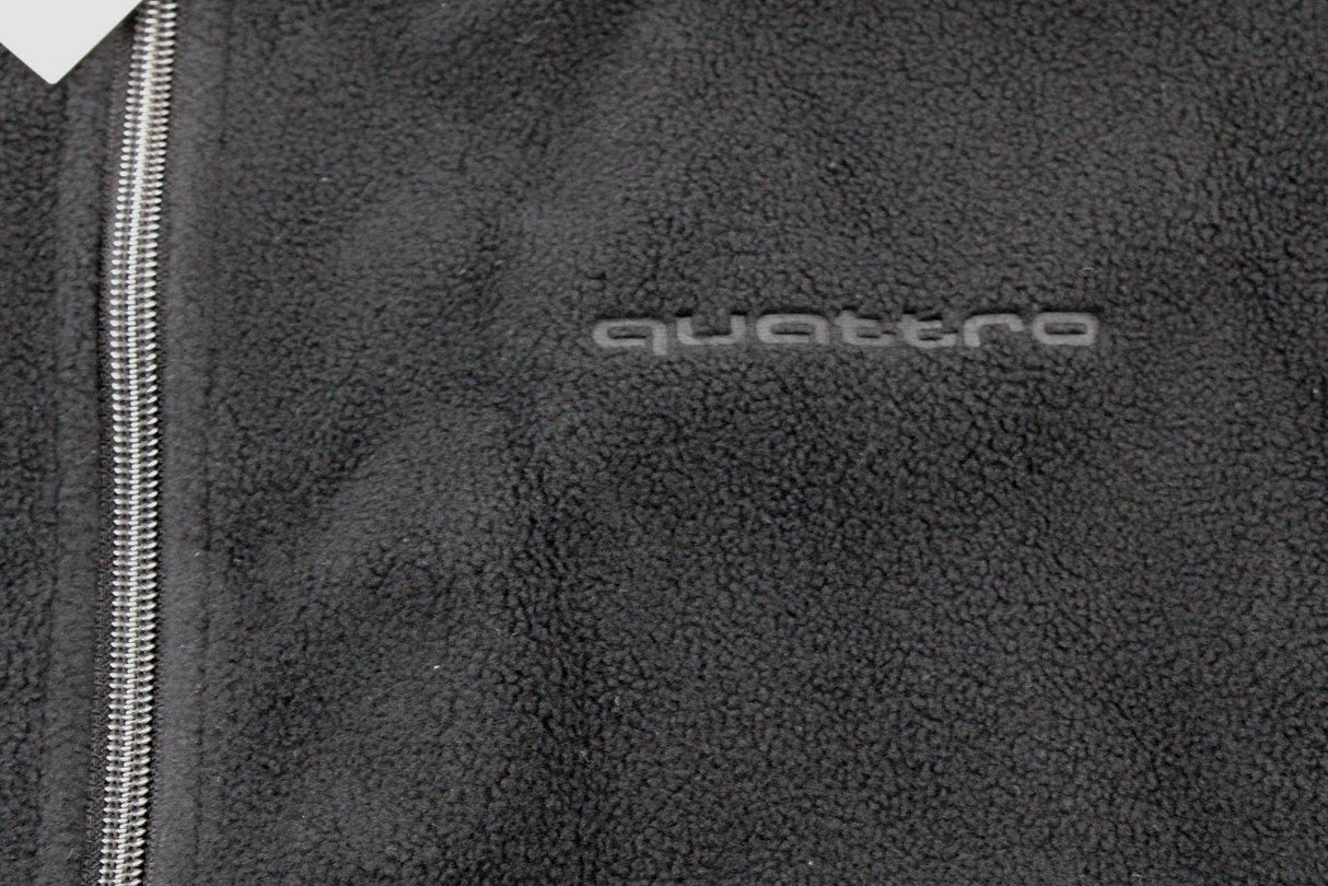 Audi Quattro Men's fleece jacket Black (XLarge) 3131700605