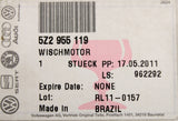 VW Fox 2005-2012 wiper motor without crank (RHD) 5Z2955119