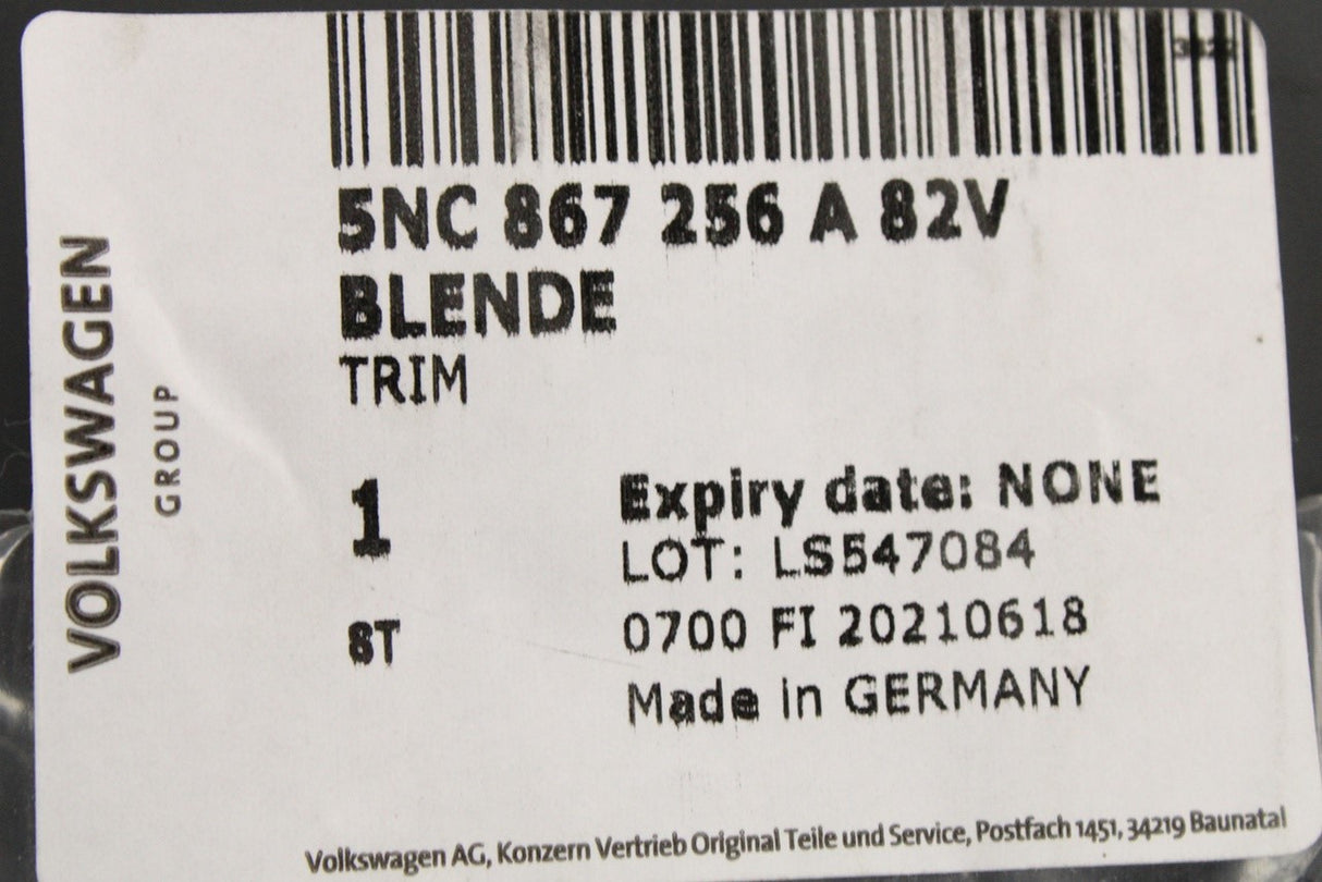 VW Tiguan SEAT Tarraco window switch trim (front right) 5NC867256A 82V
