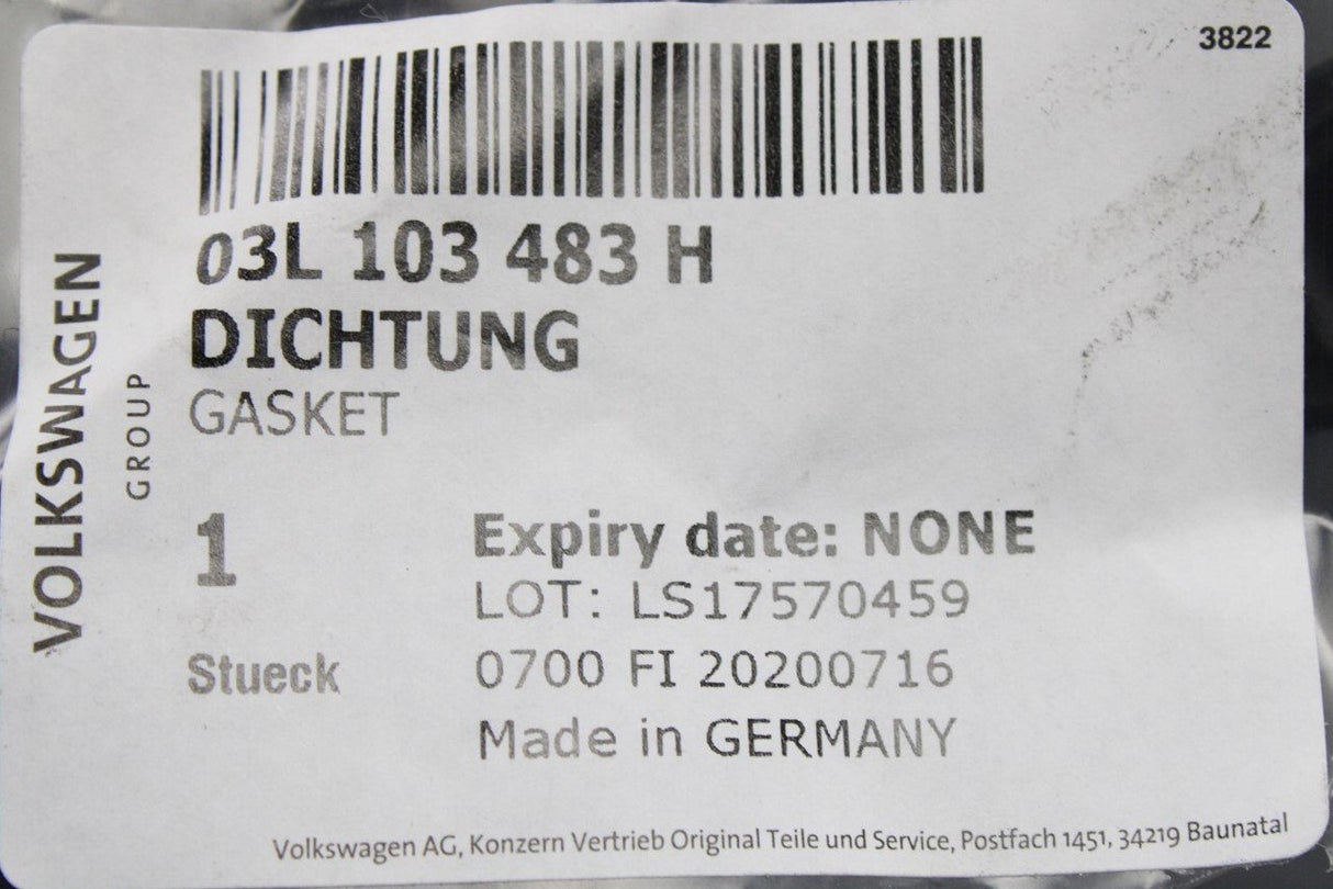 VW Audi Skoda SEAT 1.6 TDI Rocker cover gasket seal 03L103483H