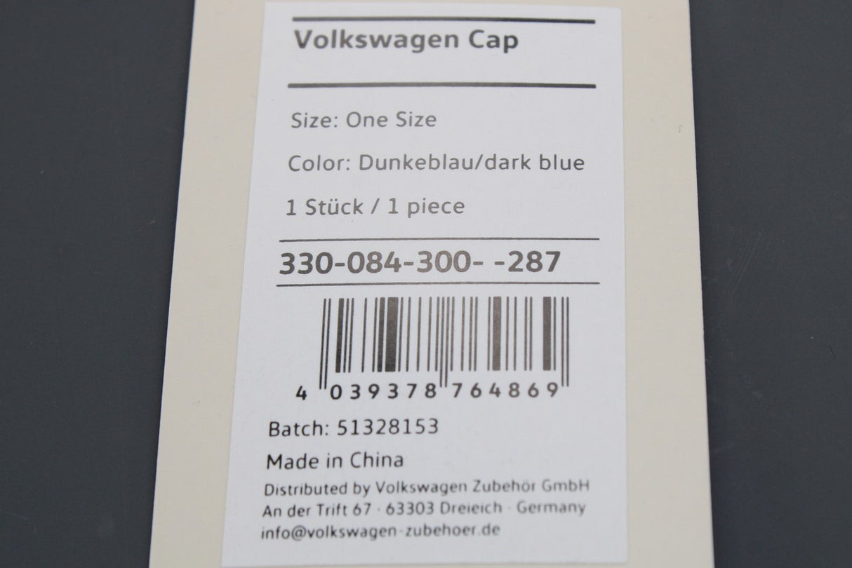 Volkswagen baseball cap (dark blue) 330084300 287