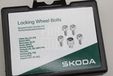 Skoda Fabia Octavia Kodiaq anti-theft locking wheel bolts kit 000071597C