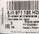 Skoda Fabia 2011-15 drivers front door wiring loom harness 5J0971120HD
