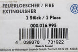 VW accessory powder fire extinguisher (1KG) 000016995