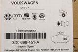 VW Phaeton 2002-16 brake pads set (rear) 3D0698451A