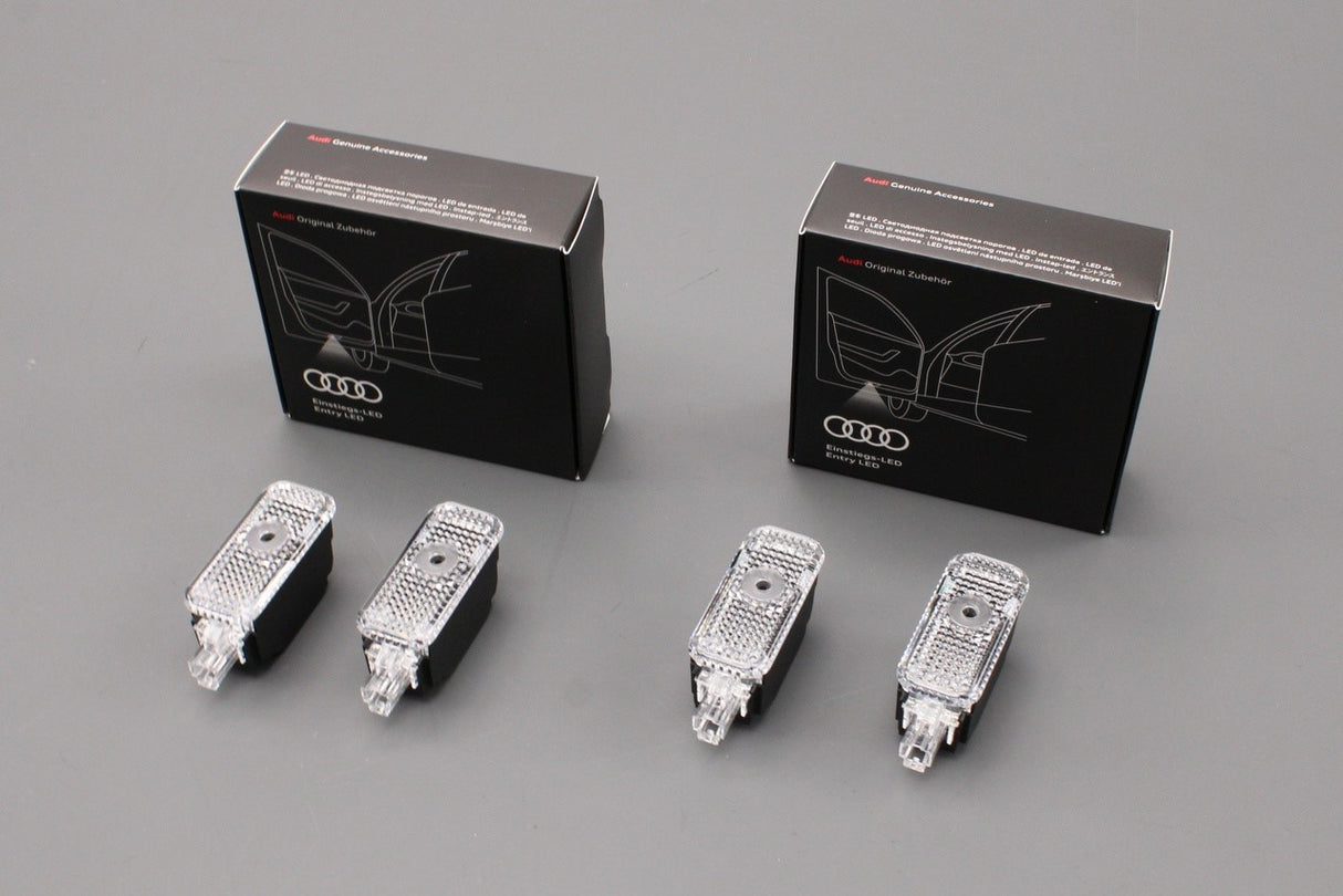 Audi S-logo LED projector entry puddle lights (x4 bundle) 4G0052133J