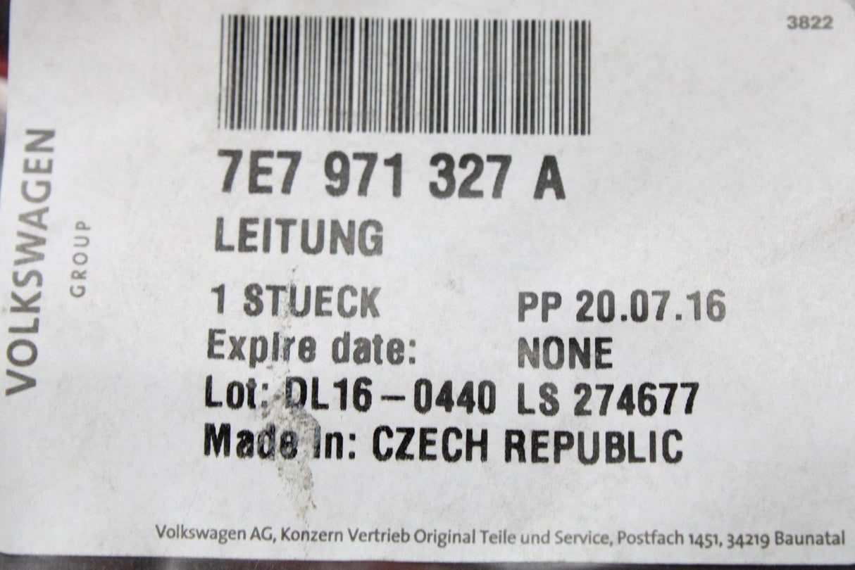 VW Transporter T5.1 wiring harness for reversing camera RHD 7E7971327A