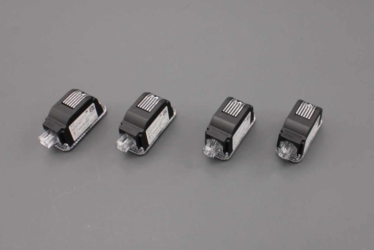 Audi S-logo LED projector entry puddle lights (x4 bundle
